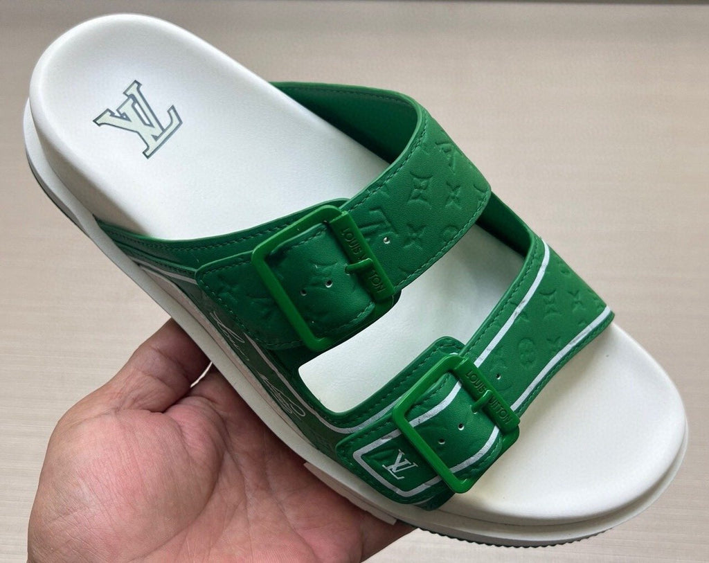 Louis Vuitton Double-Buckle Slide Sandals